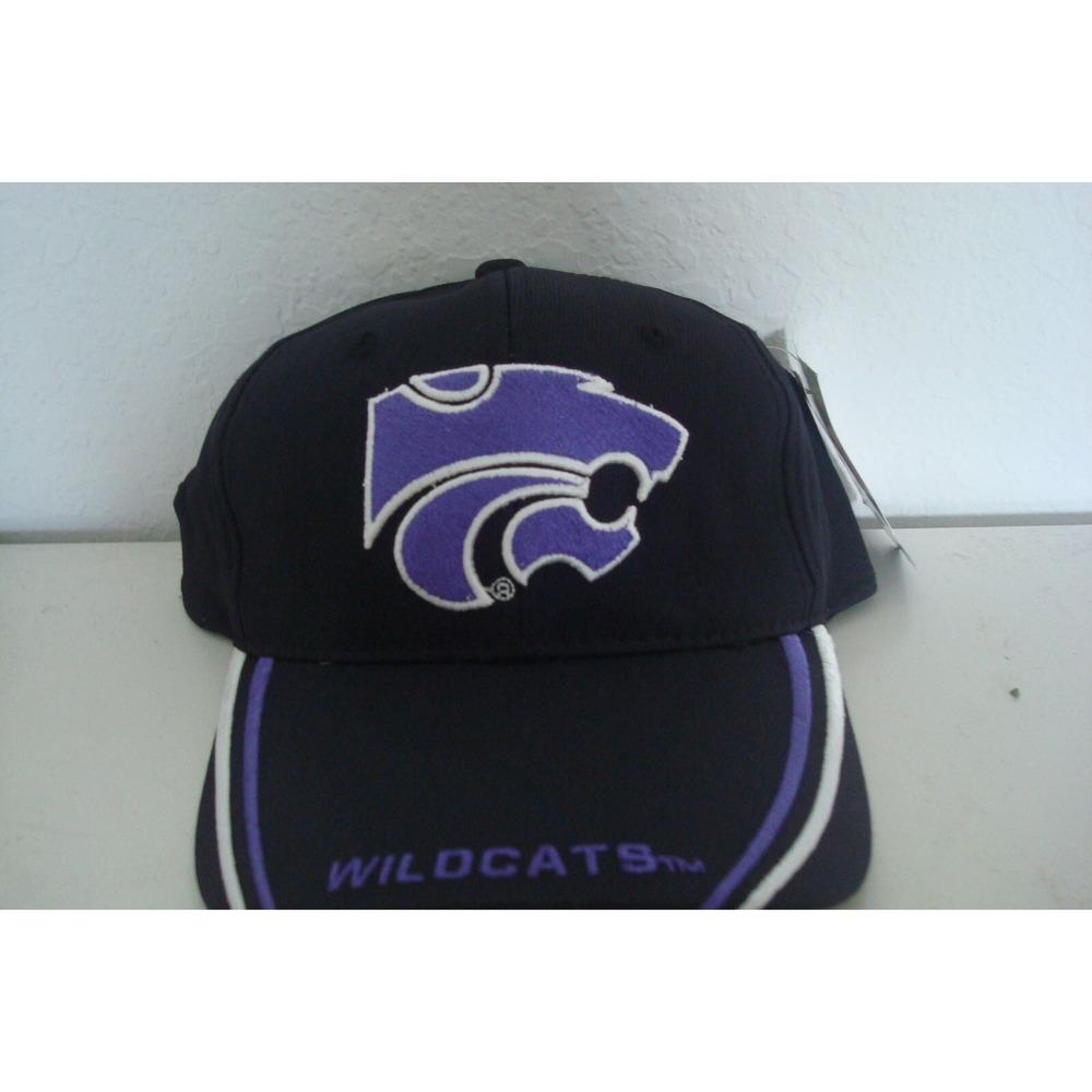 KANSAS‎ STATE WILDCATS   STRAPBACK DEADSTOCK HAT CAP VINTAGE D3